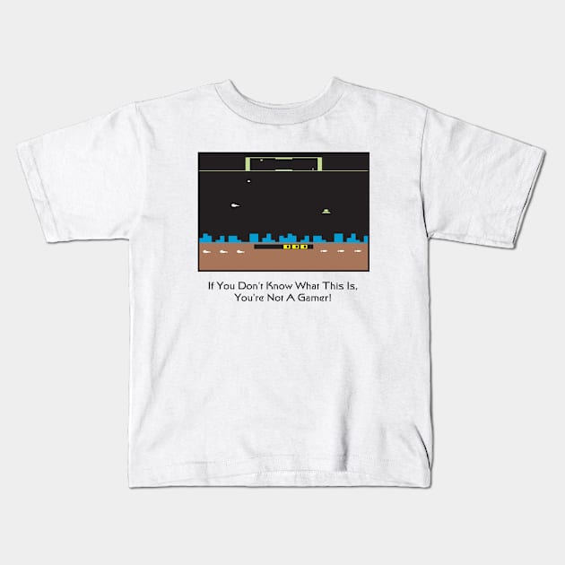 Defender Gamer Kids T-Shirt by gooftees